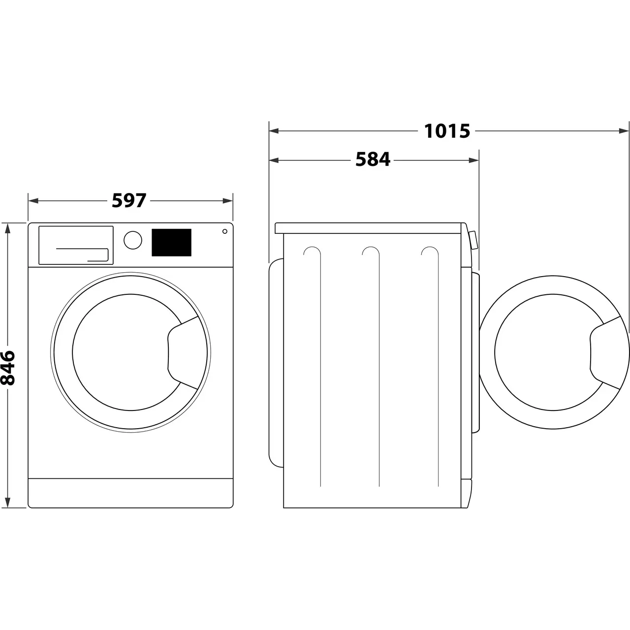 Indesit 8Kg vented tumble dryer