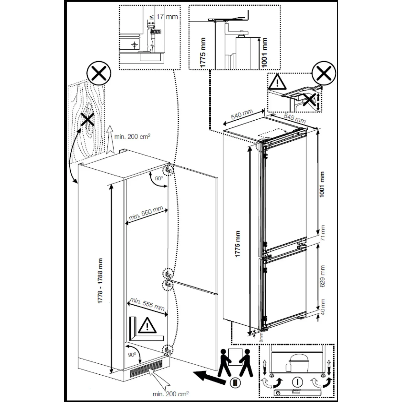 Beko 70/30 Integrated Fridge Freezer