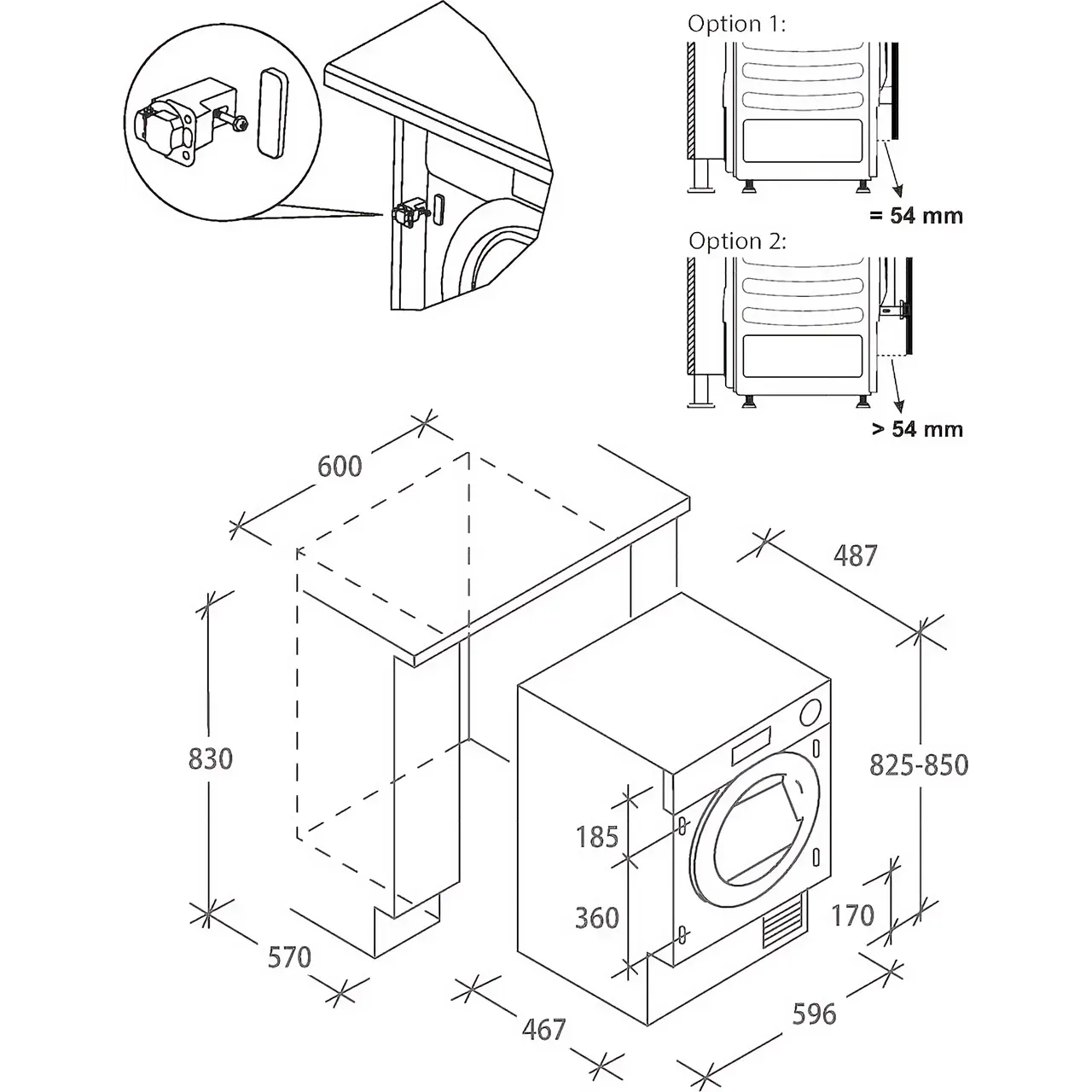 Integrated Heat Pump Tumble Dryer