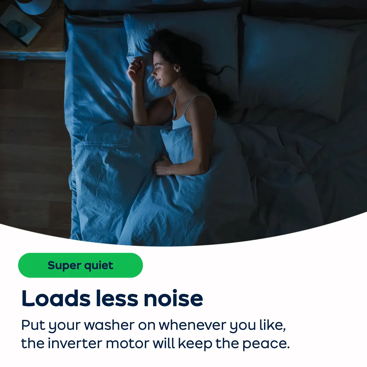 Integrated 9kg Washing Machine with 1400 rpm