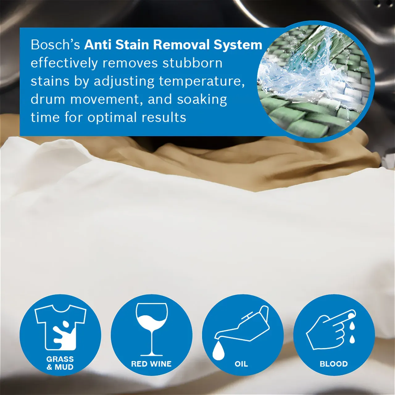 Bosch Series 6 WGG24400GB 9kg 1400RPM A Rated energy-efficient washing machine in white front view