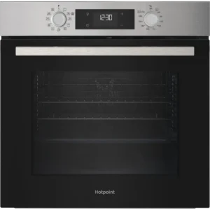 Hotpoint Class 2 HO 258HZ X built in electric oven stainless steel front view