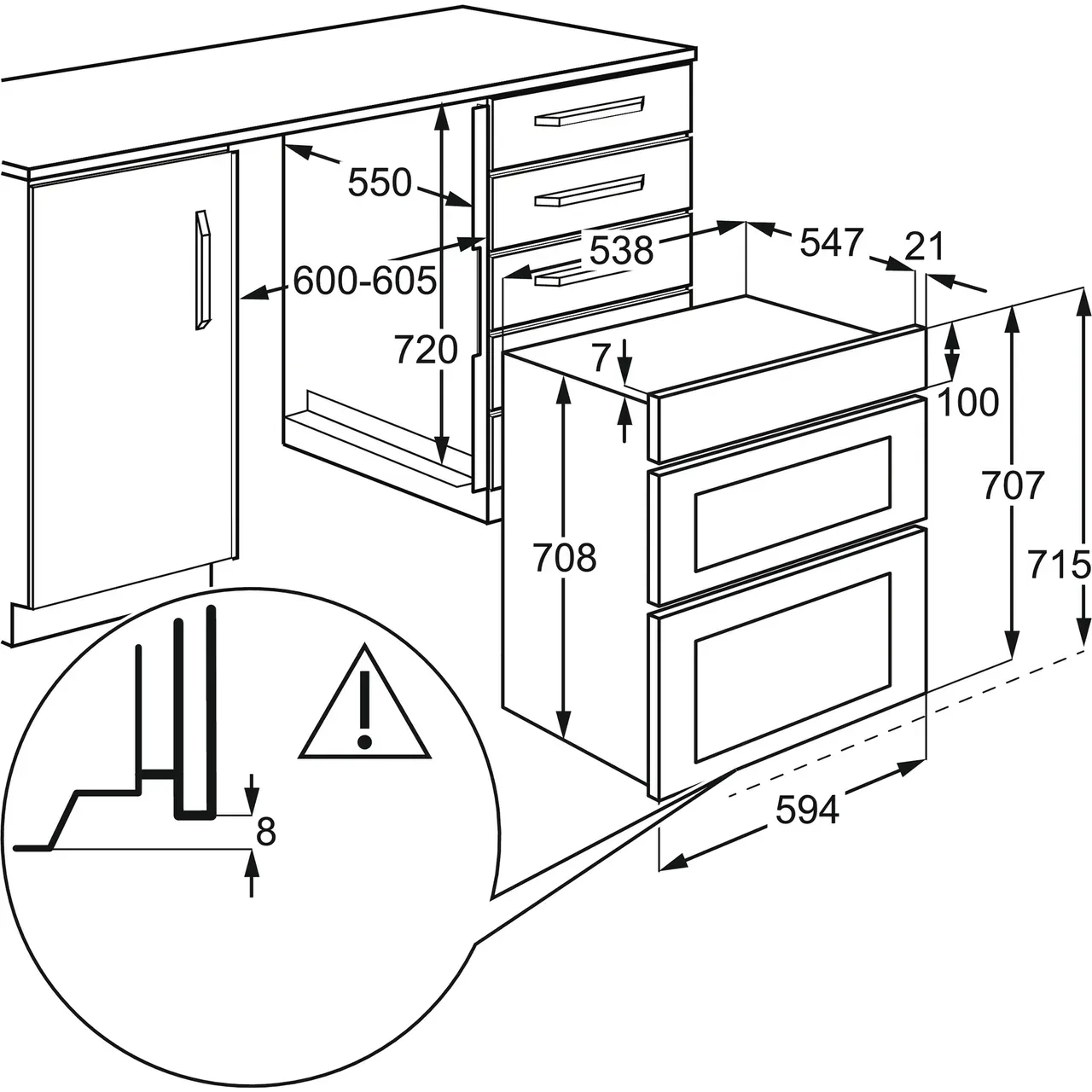 AEG Built Under Double Oven