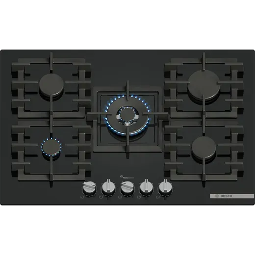 Bosch 5 burner gas hob cast iron pan supports detail